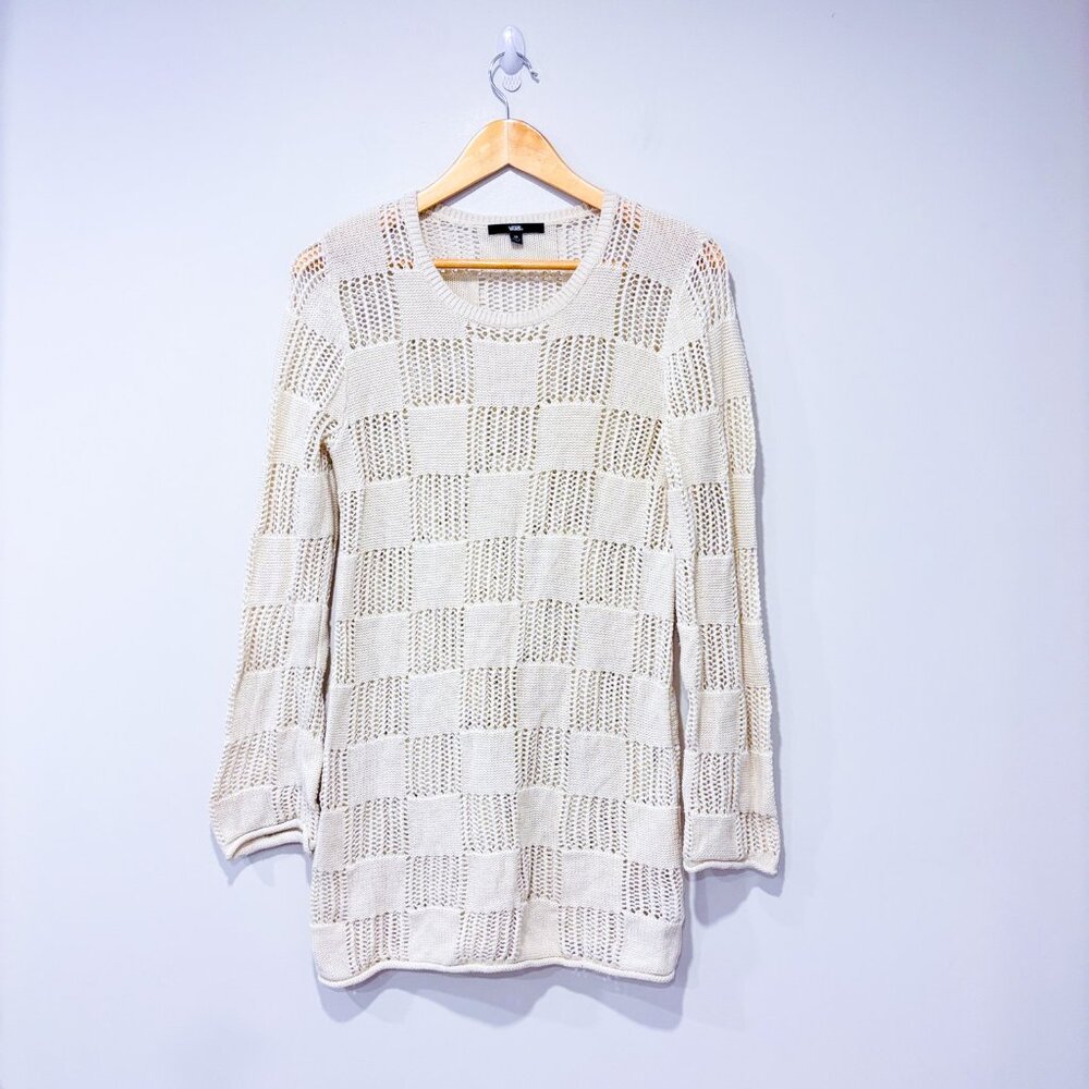 VANS Beige knit tunic sweater | Cozy neutral layers | X-Small - Picture 1 of 8